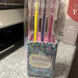 New Sealed Lilly Pulitzer Cabana Cocktail Set of Gel Pens